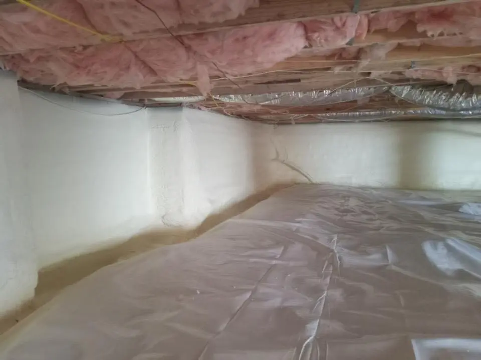 Crawl space encapsulation with closed-cell spray foam for Roof Maintenance in Mount Morris